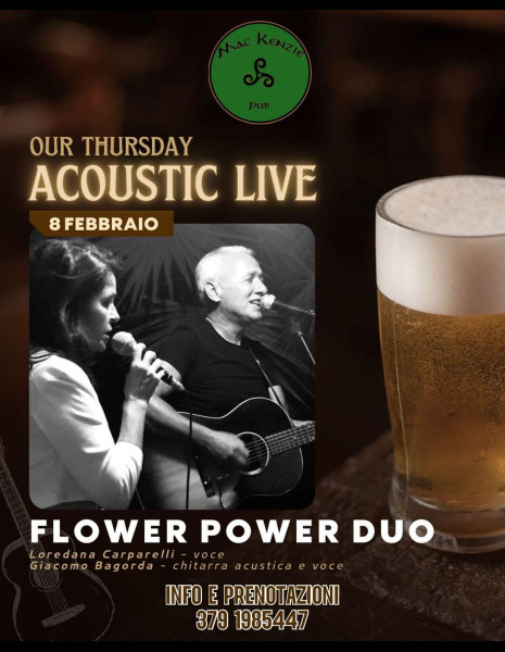 Flower power duo live al Mac Kenzie