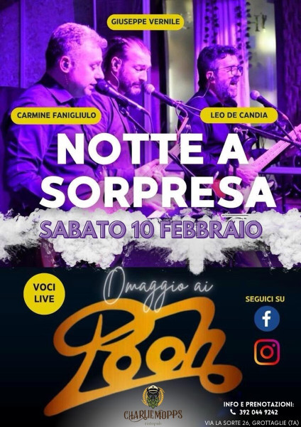 Notte a sorpresa - Omaggio ai Pooh