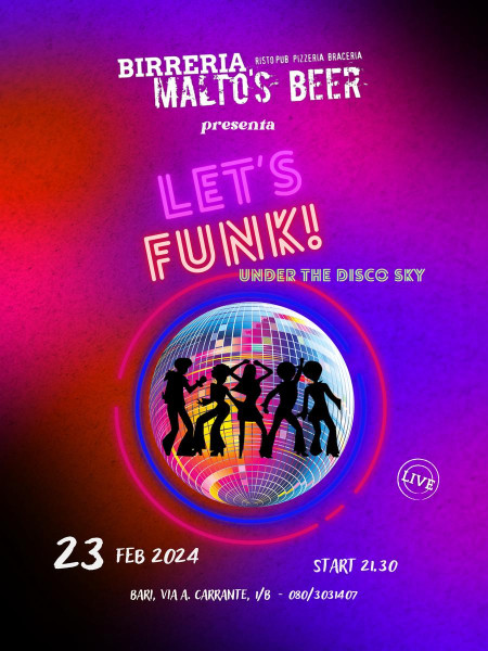 Let's funk! under the disco sky _ Live!