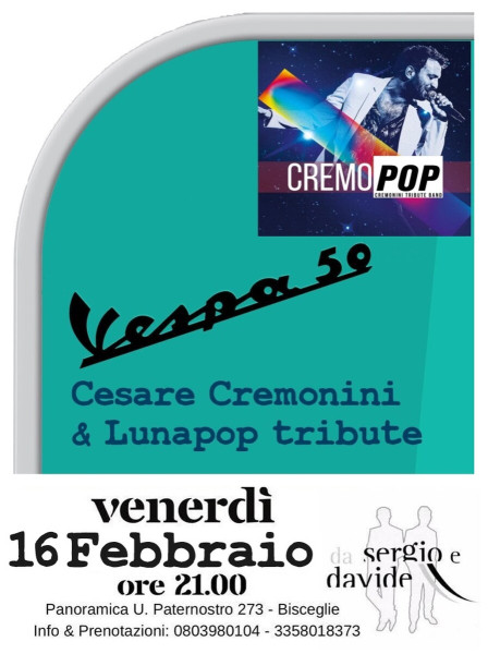 CREMONINI & LUNAPOP Special tribute con i "VESPA 50" by Cremopop
