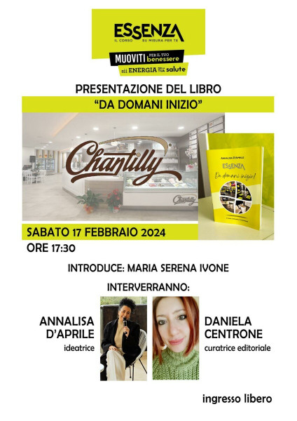 Presentazione del libro Da domani inizio!