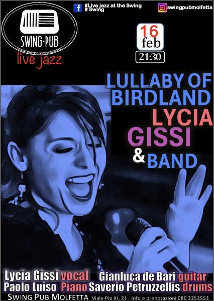 Live Jazz - Lycia Gissi & band - Lullaby of Birdland