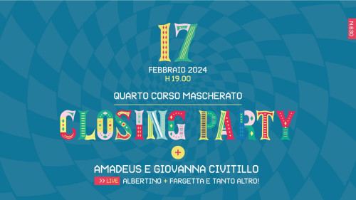 Il Grande Closing Party del Carnevale con Amadeus e dj set di Albertino e Fargetta