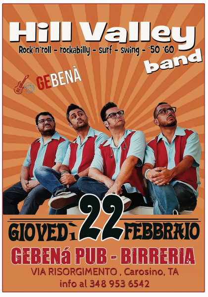 Hill Valley band live al Gebenà