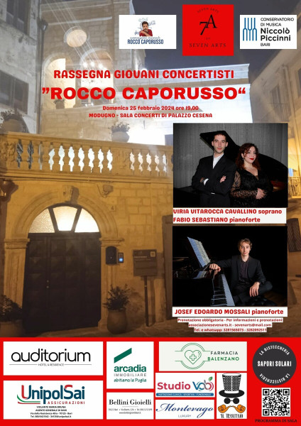 Giovani concertisti per la rassegna "Rocco Caporusso"