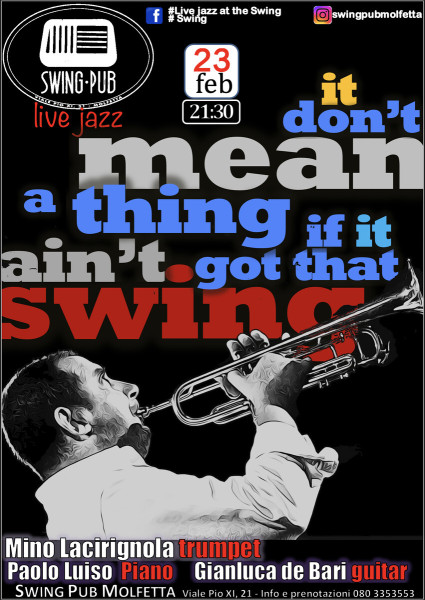 Live Jazz - Mino Lacirignola - It don't mean a thing