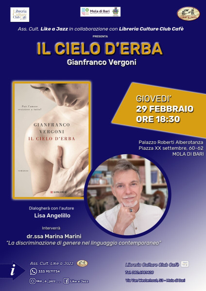 IL CIELO D'ERBA - il romanzo transgender di Gianfranco Vergoni
