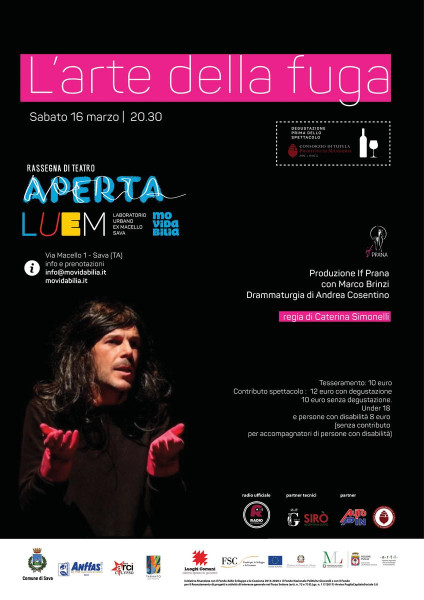 Rassegna Teatrale APERTA: L'Arte della Fuga + degustazione