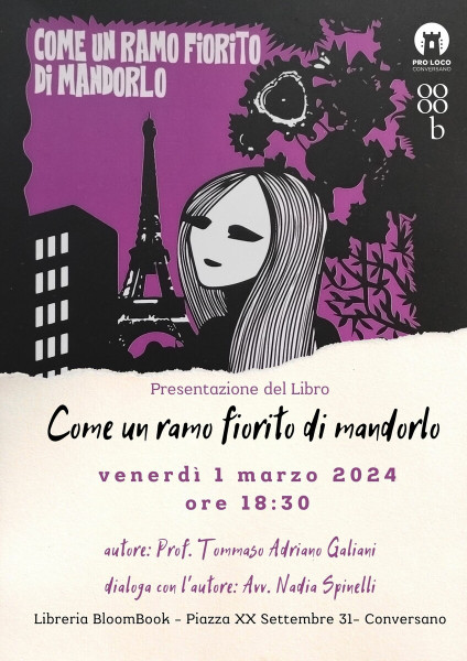 Presentazione del libro "Come un ramo fiorito di mandorlo"