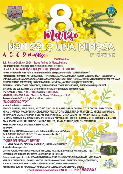 A QUESCTA ITALIA NOSCTRA MEGGHIU MUERTU CA' MALATU