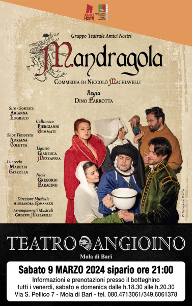 "Mandragola" di N. Machiavelli regia Dino Parrotta