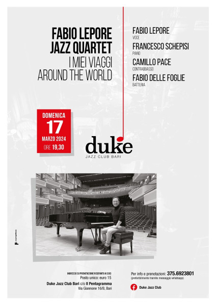 Fabio Lepore Jazz Quartet - I miei viaggi Around the World"