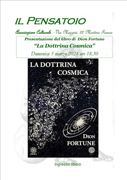 Presentazione del libro  "La dottrina Cosmica" di Dion Fortune