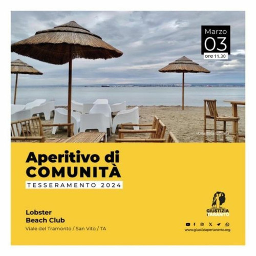 Aperitivo di comunità - Tesseramento 2024