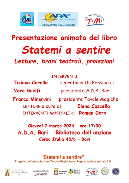 Statemi a Sentire - Presentazione Animata del Libro