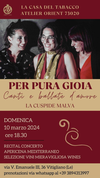 House Concert con la Cuspide Malva