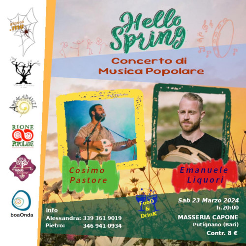 Hello Spring: Emanuele Liquori e Cosimo Pastore in concerto