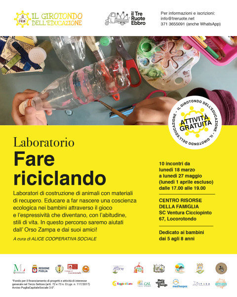 FARE RICICLANDO - Laboratori creativi per bambini