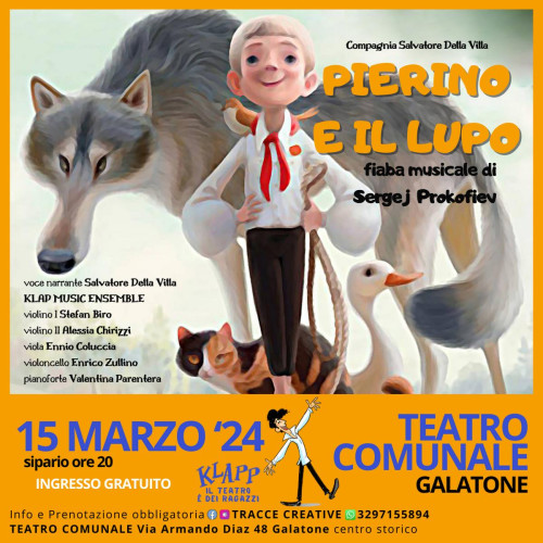 Pierino e il lupo per KLAPP il teatro è dei ragazzi