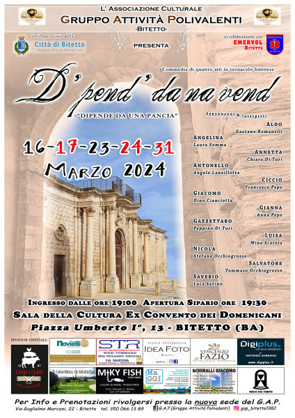 "D'pend da na vend" (Dipende da una pancia)