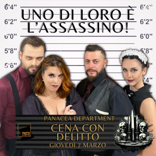 Cena con delitto e menù fisso a 35 euro da Panacea