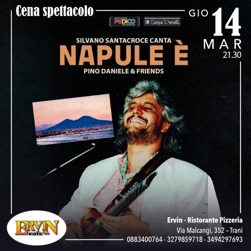 Silvano Santacroce canta Napule è ...Pino Daniele & Friends live a Trani