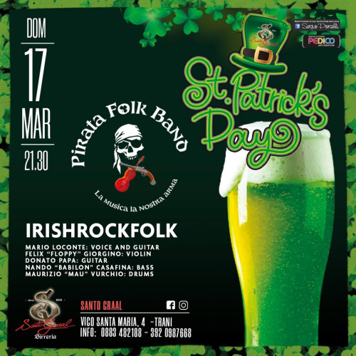 St. Patrick's Day - Pirata Folk Band Irishrockfolk live a Trani