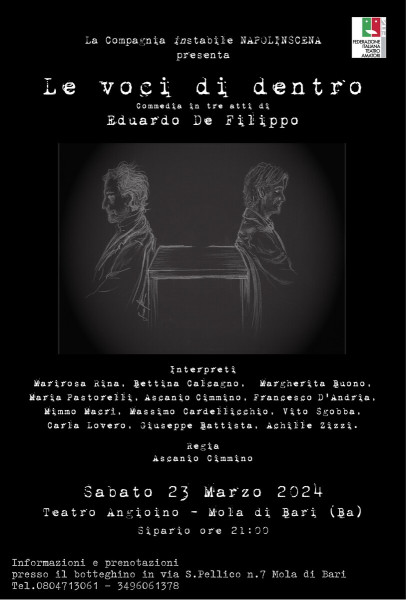 "Le Voci di Dentro" commedia di Eduardo De Filippo