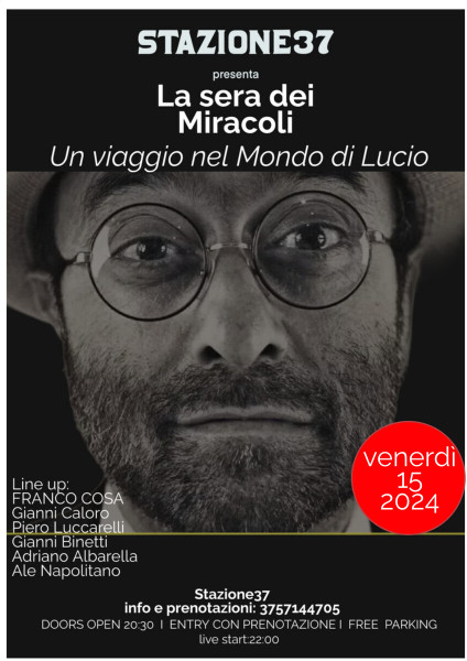 la sera dei Miracoli