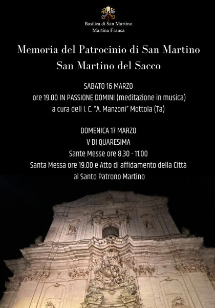 Memoria del patrocinio di San Martino del Sacco