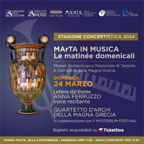 Lettere dal fronte - ANNA FERRUZZO & Quartetto d'archi Orchestra della Magna Grecia - in collaborazione con il Mysterium Festival 2024