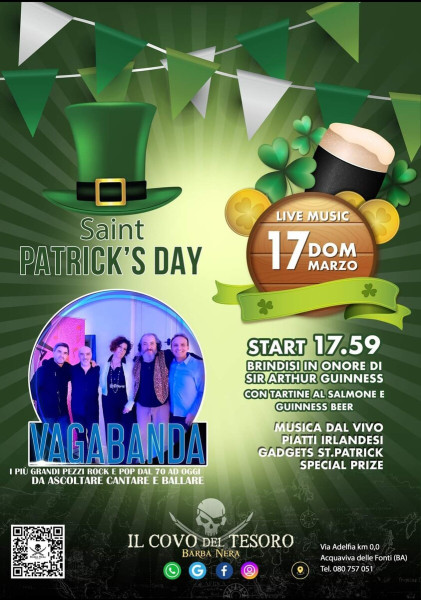 Saint Patrick's day con i VAGABANDA