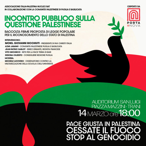 PACE GIUSTA IN PALESTINA