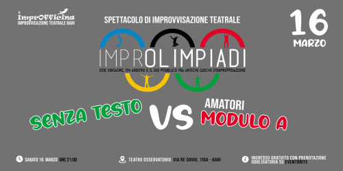 Sfida di Improvvisazione Teatrale: SenzaTesto vs Modulo A