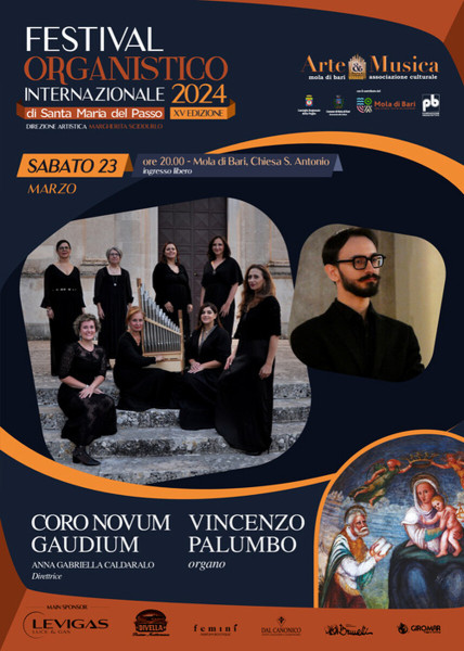 Il Coro Novum Gaudium e l'organista Vincenzo Palumbo per il Festival di Santa Maria del Passo