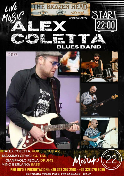 ALEX COLETTA QUARTET AL BRAZEN HEAD DI FRAGAGNANO