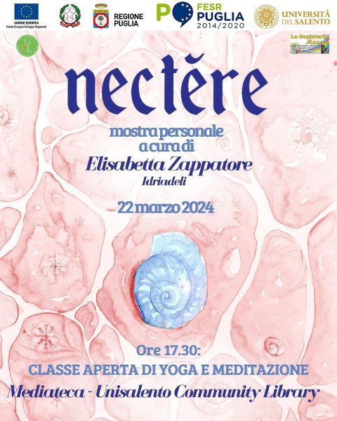 Nectere, mostra personale a cura di Elisabetta Zappatore, in arte Idriadeli
