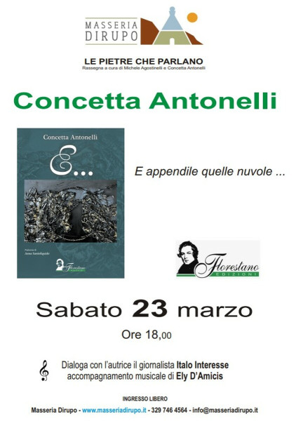 Rassegna culturale Le pietre che parlano - presentazione della silloge di Concetta Antonelli -