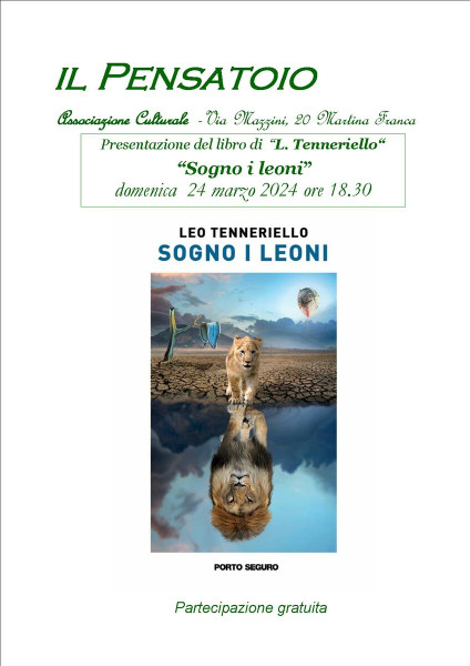 Presentazione del libro di "Sogno i leoni" di Leo Tenneriello