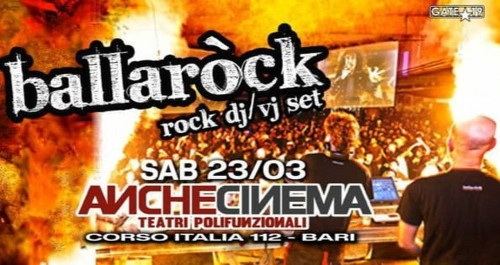 BALLAROCK selezione infuocata a colpi di rock, punk, metal ed elettronica con i Ballaròck sul palco in consolle