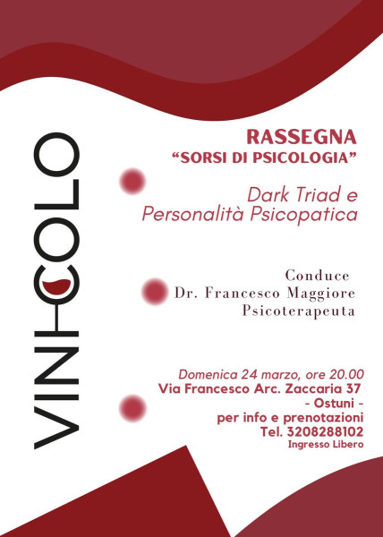 Dark Triad e Personalità Psicopatica