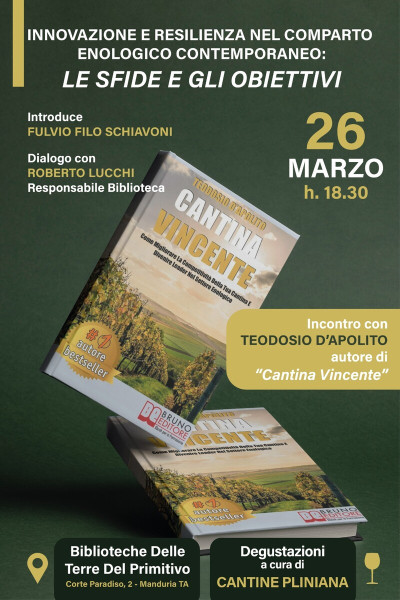 Presentazione "Cantina Vincente" di Teodosio D'Apolito
