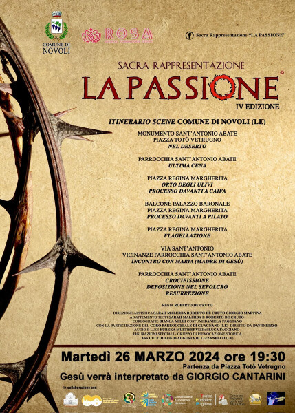 Il 26 marzo, la Passione di Cristo