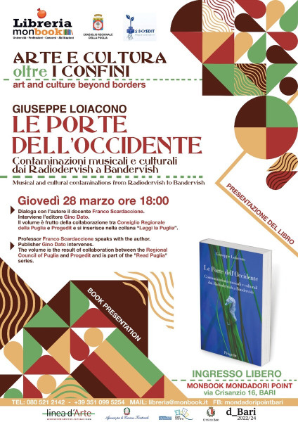Giuseppe Loiacono presenta il volume LE PORTE DELLOCCIDENTE per la rassegna ARTE E CULTURA OLTRE I CONFINI