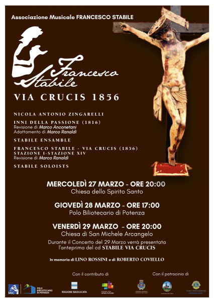 La Via Crucis di Francesco Stabile in concerto a Potenza