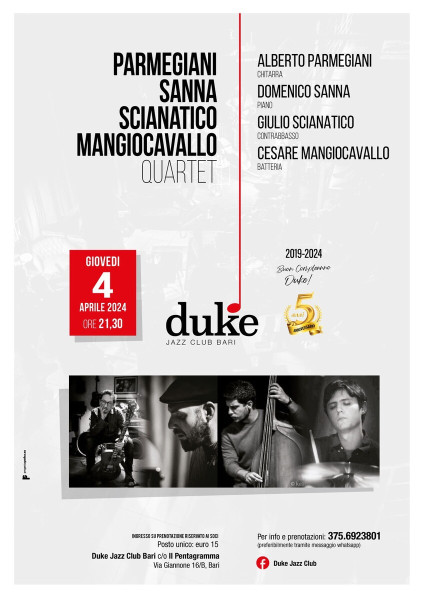 Parmegiani/Sanna/Scianatico/Mangiocavallo Quartet