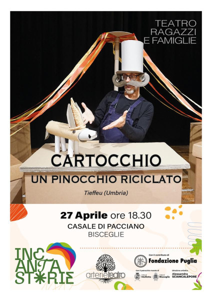 CARTOCCHIO un Pinocchio riciclato a Incantastorie festival
