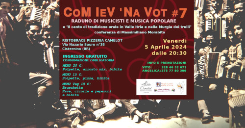 Com Iev Na Vot - raduno di musica tradizionale da Vito Zizzi #7 con Massimiliano Morabito