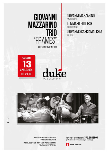 Giovanni Mazzarino Trio - Frames