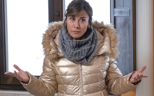 Virginia Raffaele presenta il film "Un mondo nuovo"